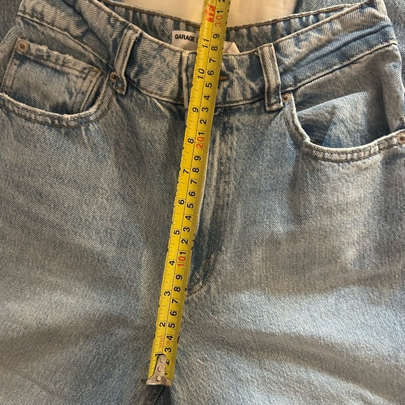 Garage Ripped Wide Leg High-Rise Jeans in Light Blue - Picture 5 of 7